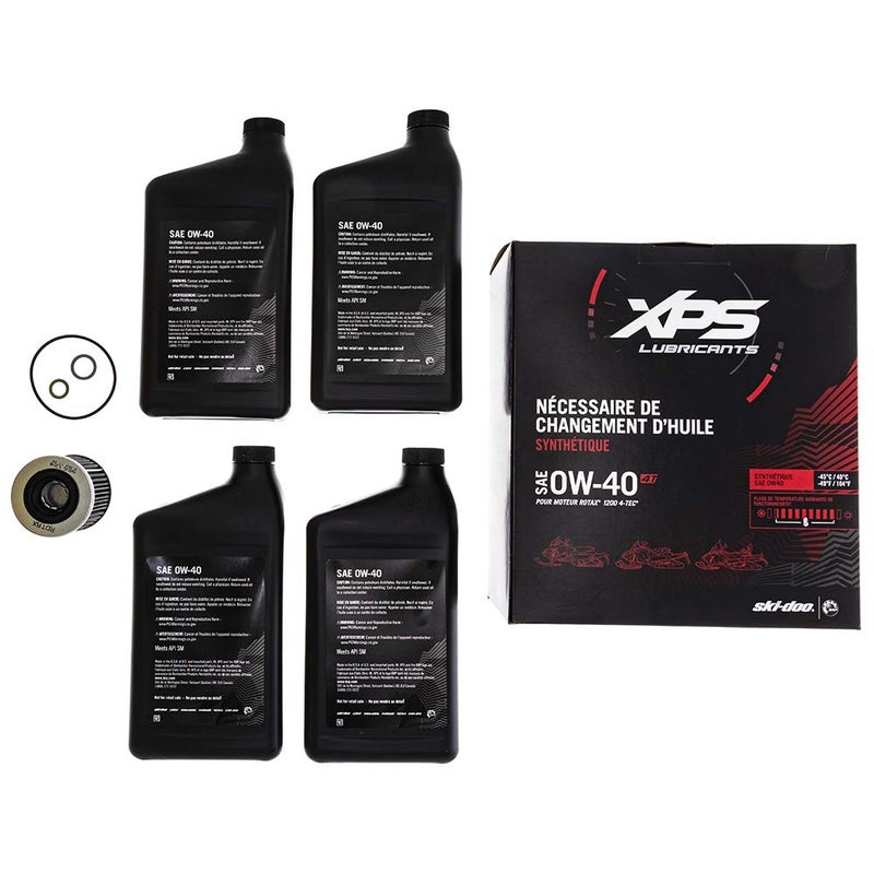 سكي - دوو Can-Am New OEM XPS OW-40 طقم تغيير الزيت الاصطناعي Rotax 1200 4-TEC، 779255 - Image 2
